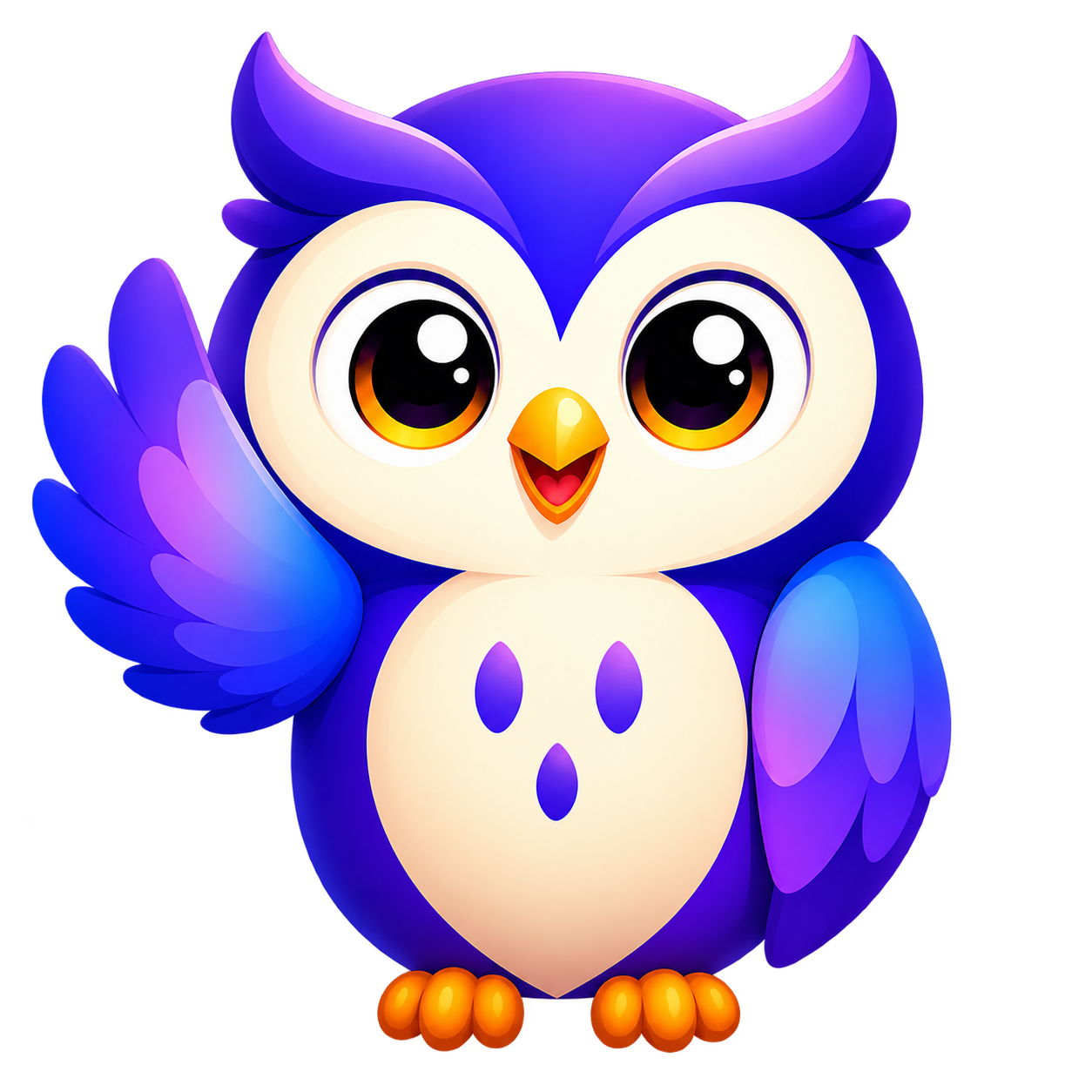 Harold, our purple owl